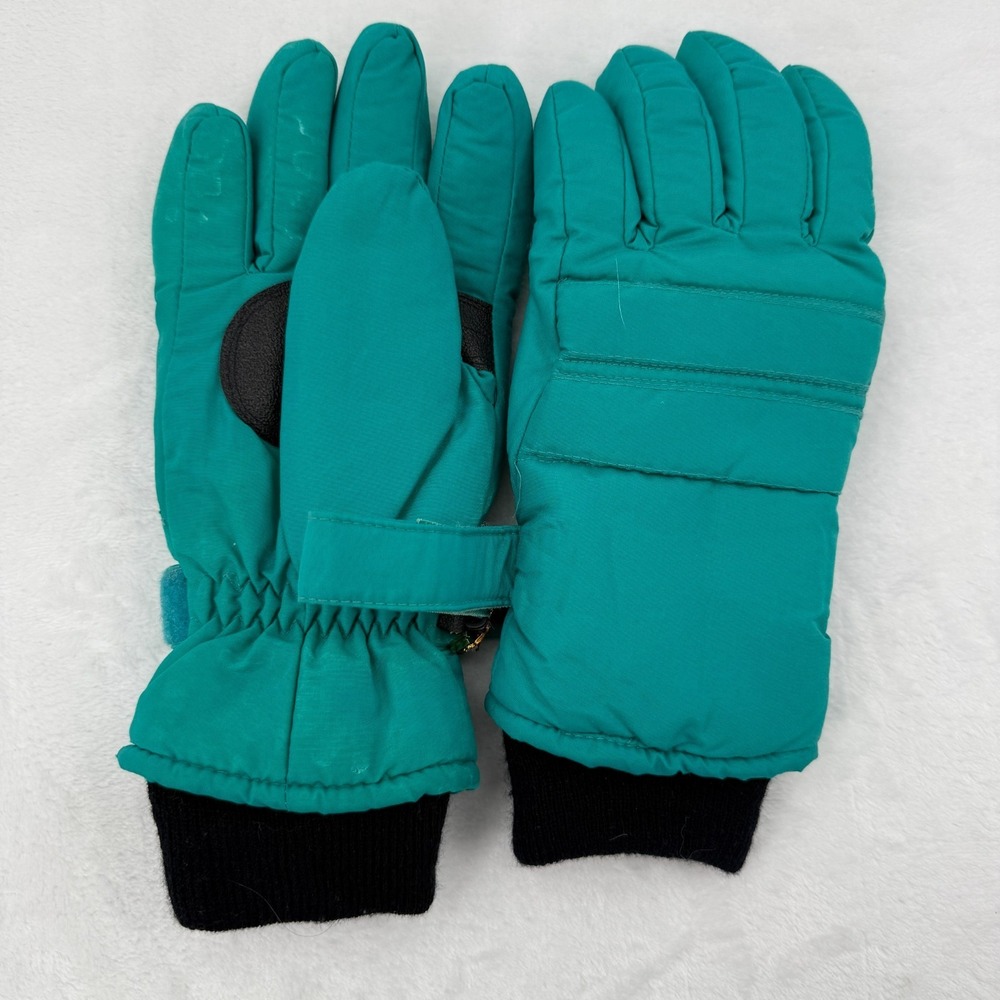 VTG Thinsulate Gloves Ski Winter Snow Men's S/M Teal
